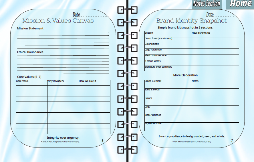 CEO Business Planner – Vision to Execution | JM Press CEO Tools Edition