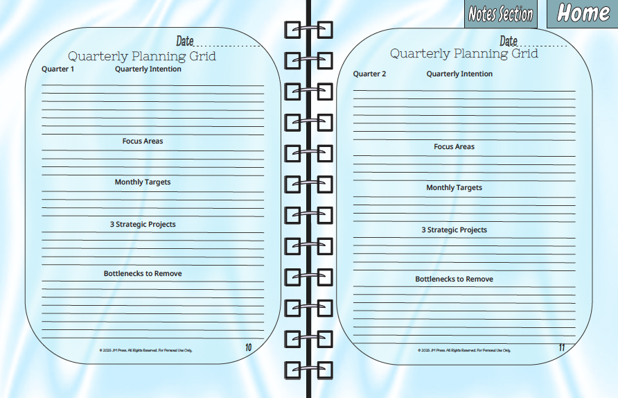 CEO Business Planner – Vision to Execution | JM Press CEO Tools Edition