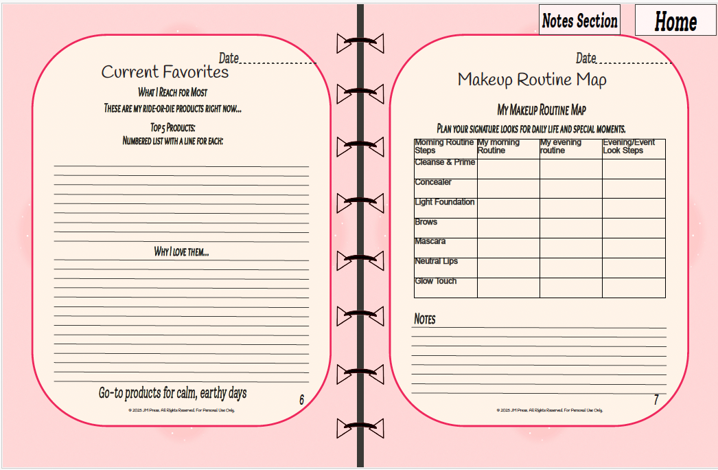 Makeup Inventory – Beauty Product Tracker (JM Press Beauty Edition)