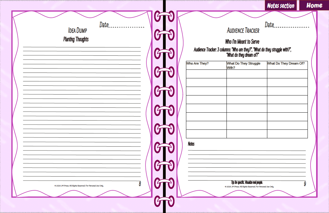 The Creator Workbook – Series 1 (JM Press Workbook Edition)