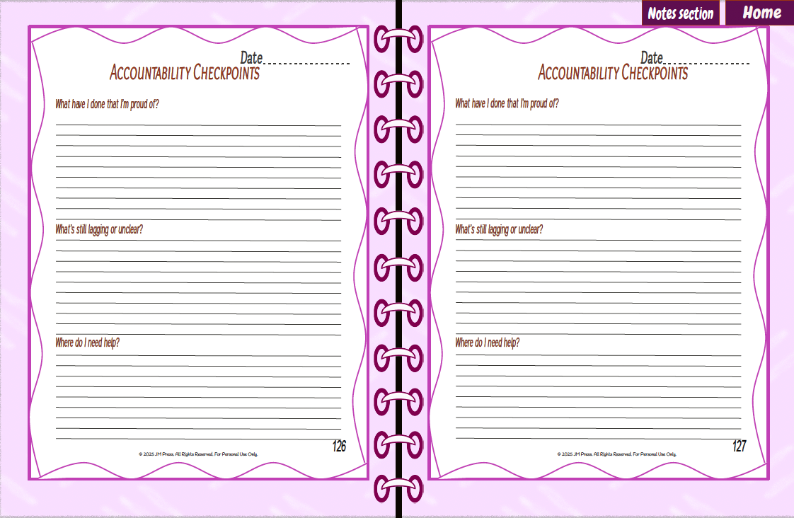Goal Execution Workbook – 52 Weeks (JM Press Workbook Edition)
