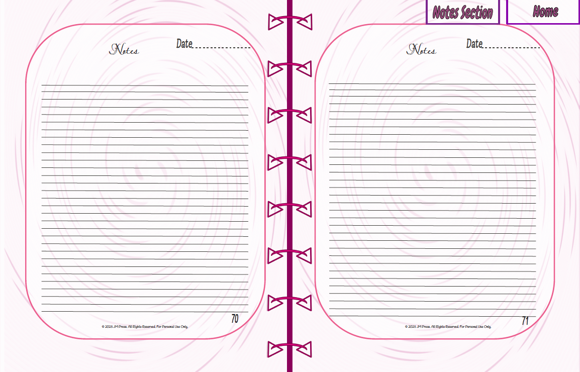 Bridesmaid Planner | Team Roles, Shared Checklists & Reflection Pages | JM Press
