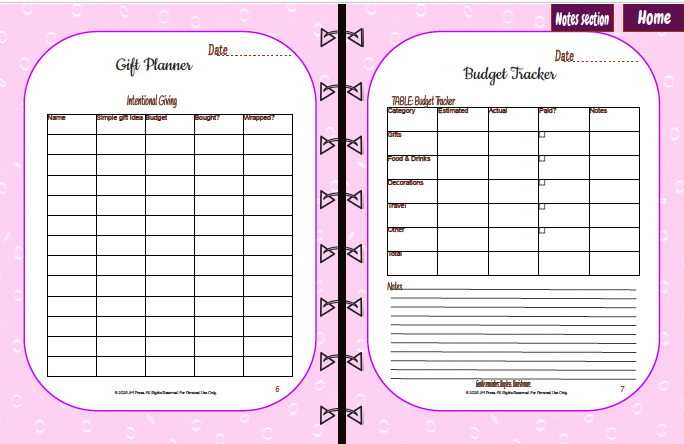 Christmas Planner – Minimalist Christmas (Planner)