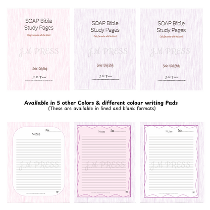 SOAP Bible Study Pages – Daily Study (JM Press Faith Edition)