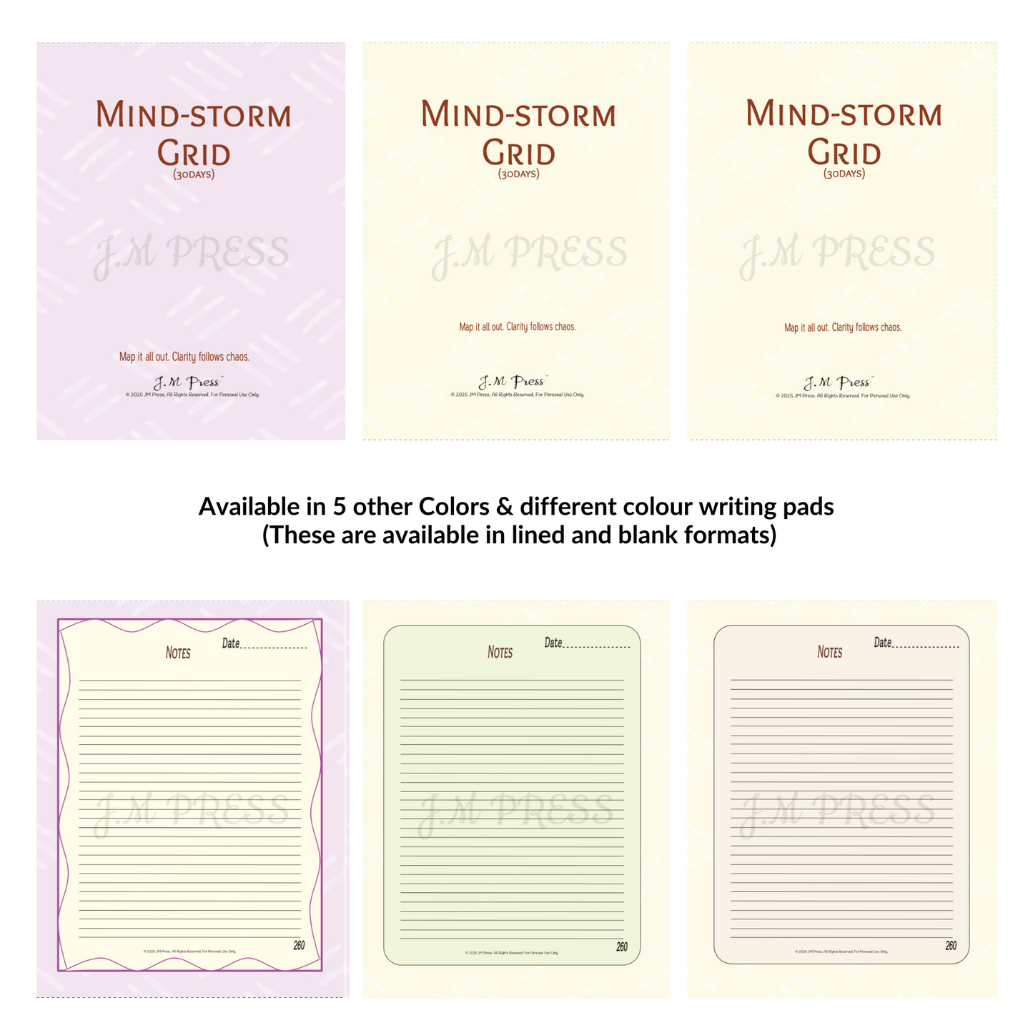 Mind-Storm Grid – 30 Days (JM Press Workbook Edition)
