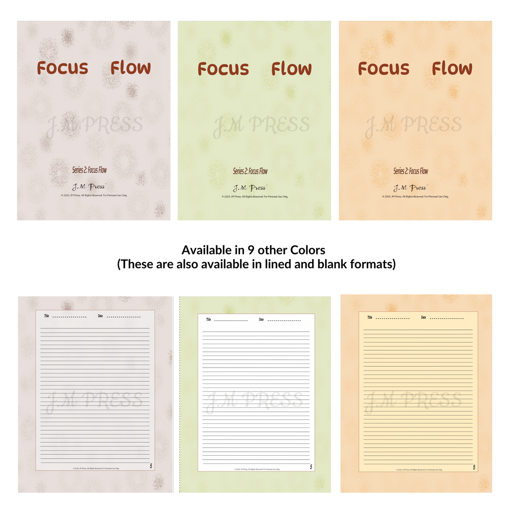 Focus Flow – JM Press Notebooks Edition