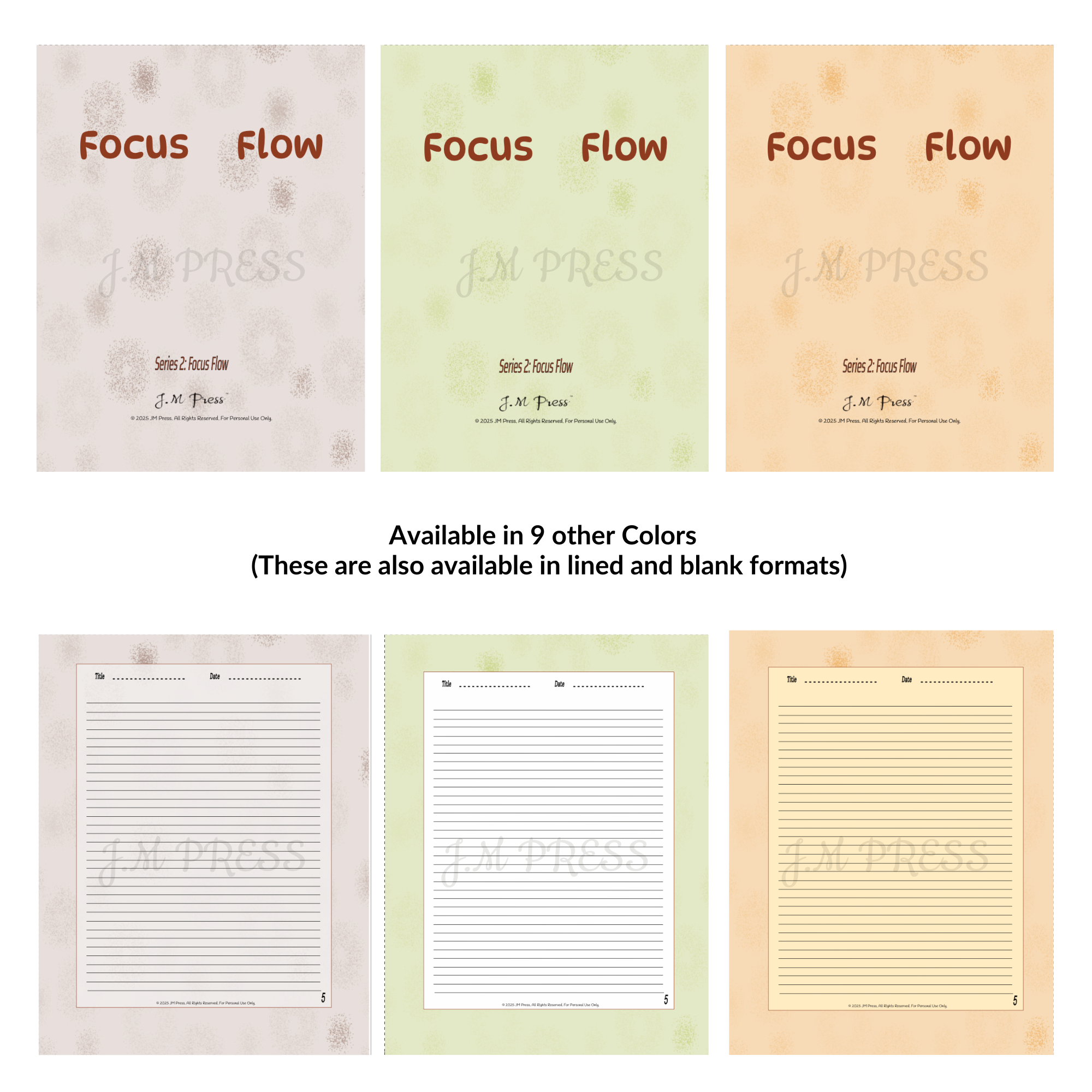 Focus Flow – JM Press Notebooks Edition
