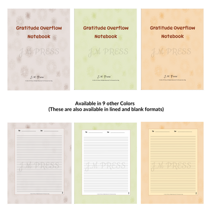 Gratitude Overflow Notebook – JM Press Notebooks Edition