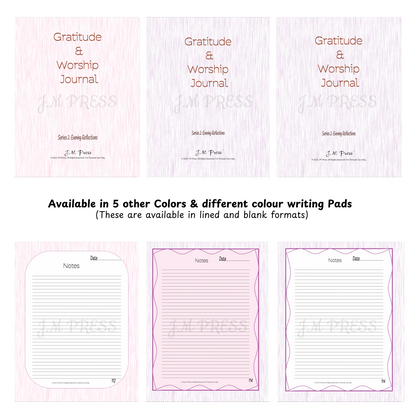 Gratitude & Worship Journal – Evening Reflections (JM Press Faith Edition)