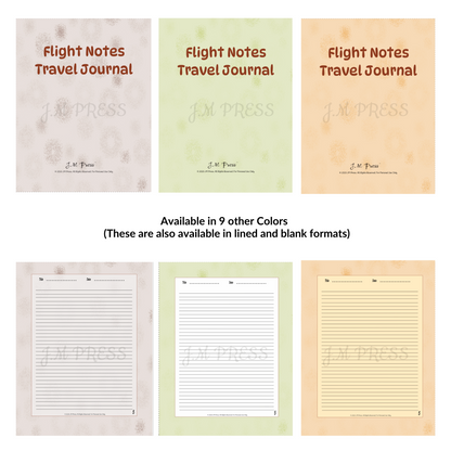 Flight Notes Travel Journal – JM Press Notebooks Edition