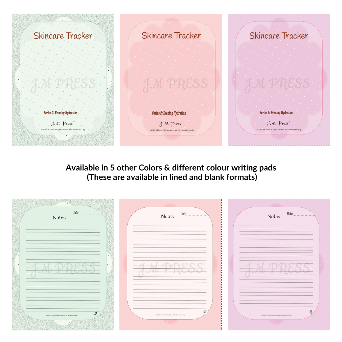 Skincare Tracker – Evening Hydration (JM Press Beauty Edition)
