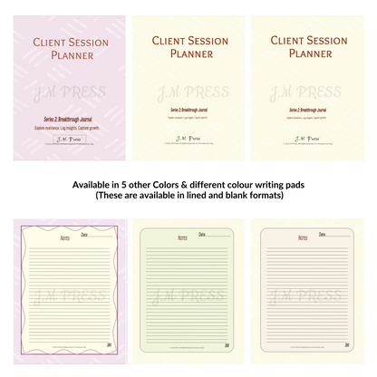 Client Session Planner – Series 2 (JM Press Workbook Edition)