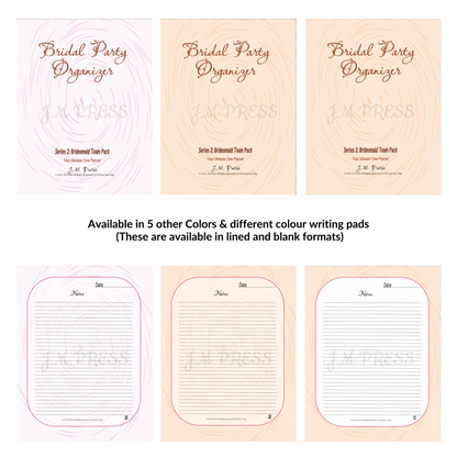 Bridesmaid Planner | Team Roles, Shared Checklists & Reflection Pages | JM Press
