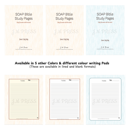 SOAP Bible Study Pages – Daily Study (JM Press Faith Edition)