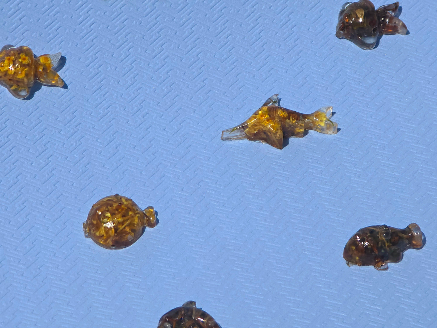 Mixed Aquarium Species – 6 Resin Marine Charms