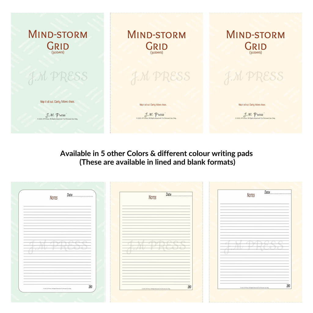 Mind-Storm Grid – 30 Days (JM Press Workbook Edition)