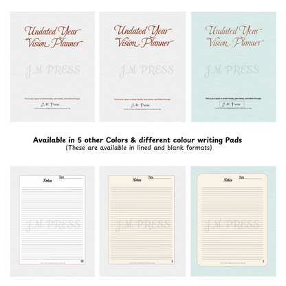 Vision Planner – Undated Yearly Wellness Planner (Wellness Edition)