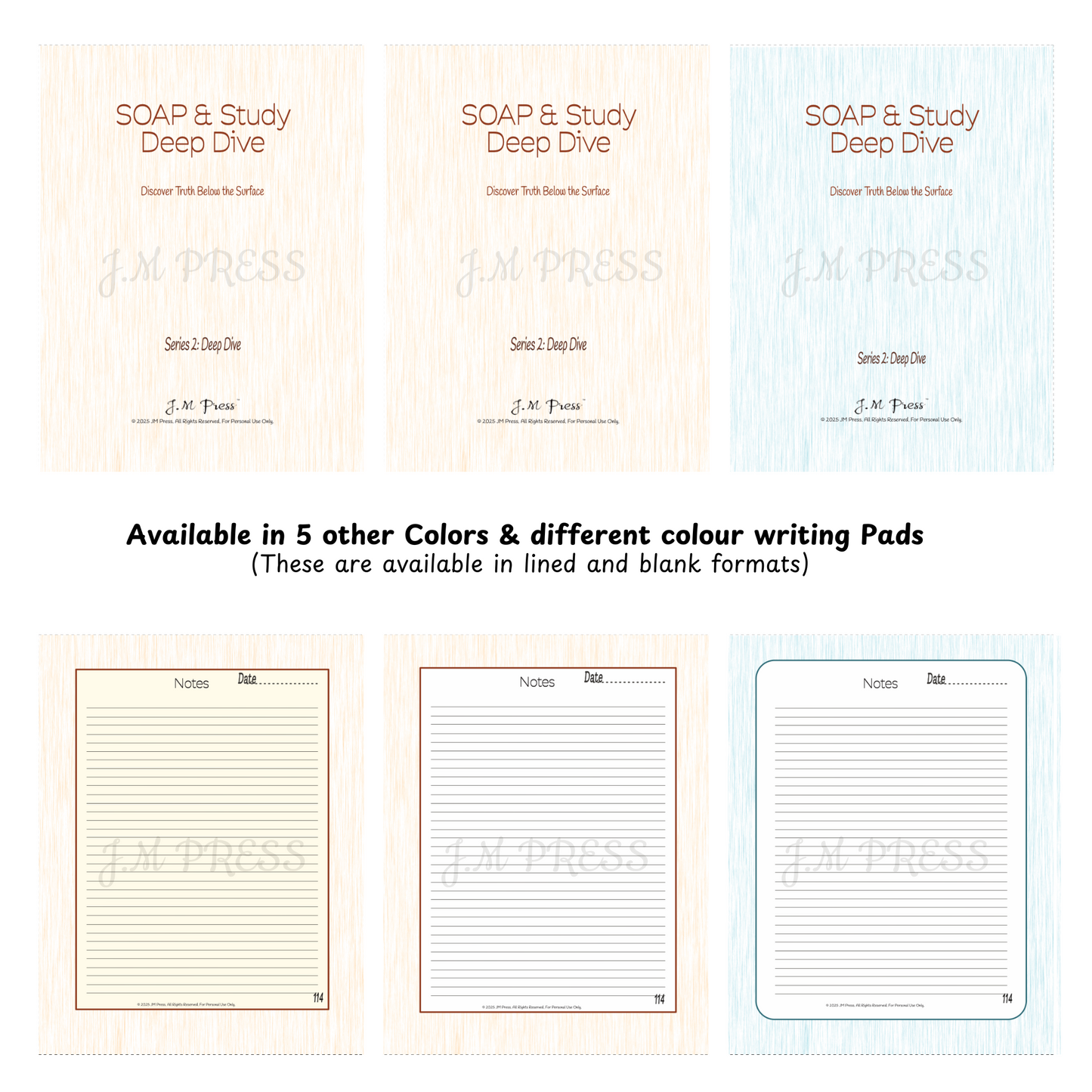SOAP Bible Study Pages – Deep Dive Study (JM Press Faith Edition)
