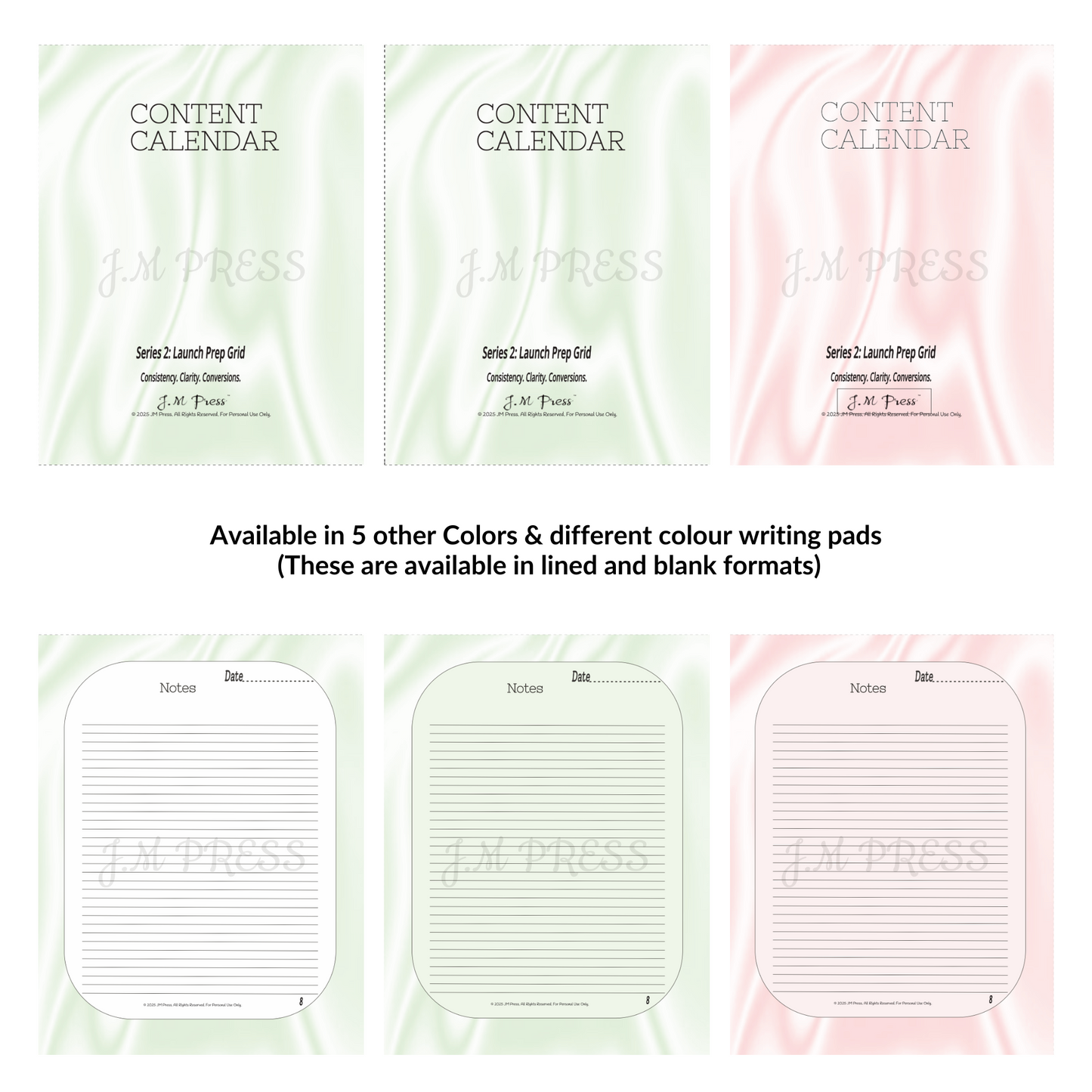 CEO Content Calendar – Launch Prep Grid | JM Press CEO Tools Edition