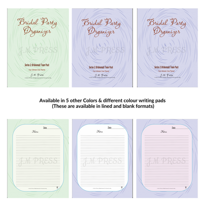 Bridesmaid Planner | Team Roles, Shared Checklists & Reflection Pages | JM Press