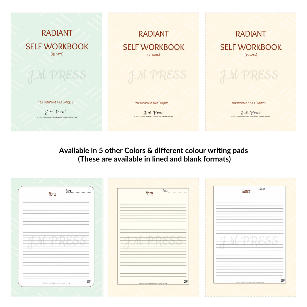 Radiant Self Workbook – 15 Days (JM Press Workbook Edition)