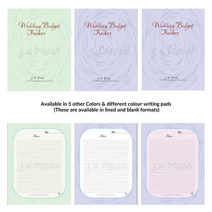 Wedding Budget Planner | Expense, Savings & Final Budget Summary | JM Press