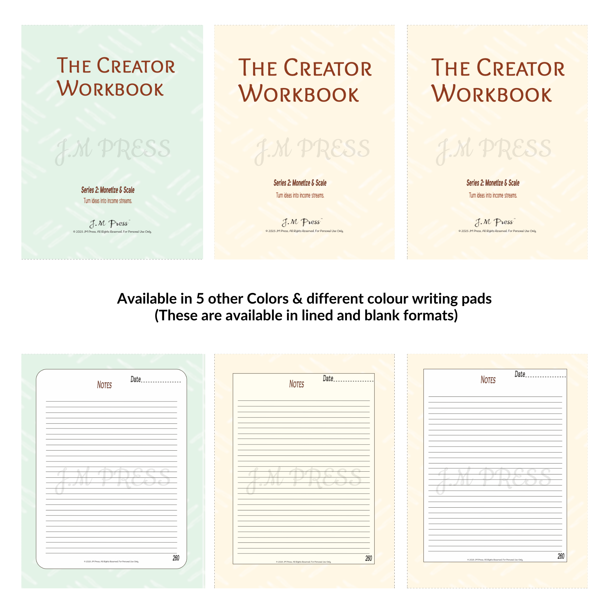 The Creator Workbook – Series 2 (JM Press Workbook Edition)