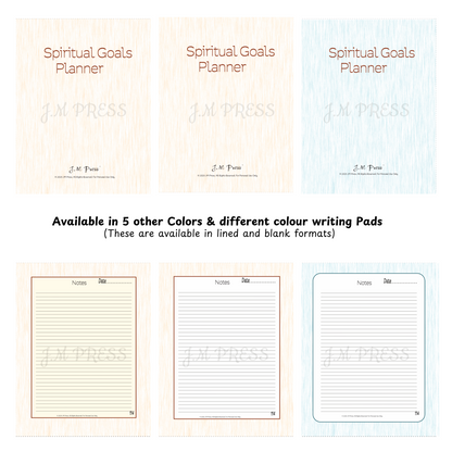 Spiritual Goals Planner – 12-Month Faith Alignment (JM Press Faith Edition)