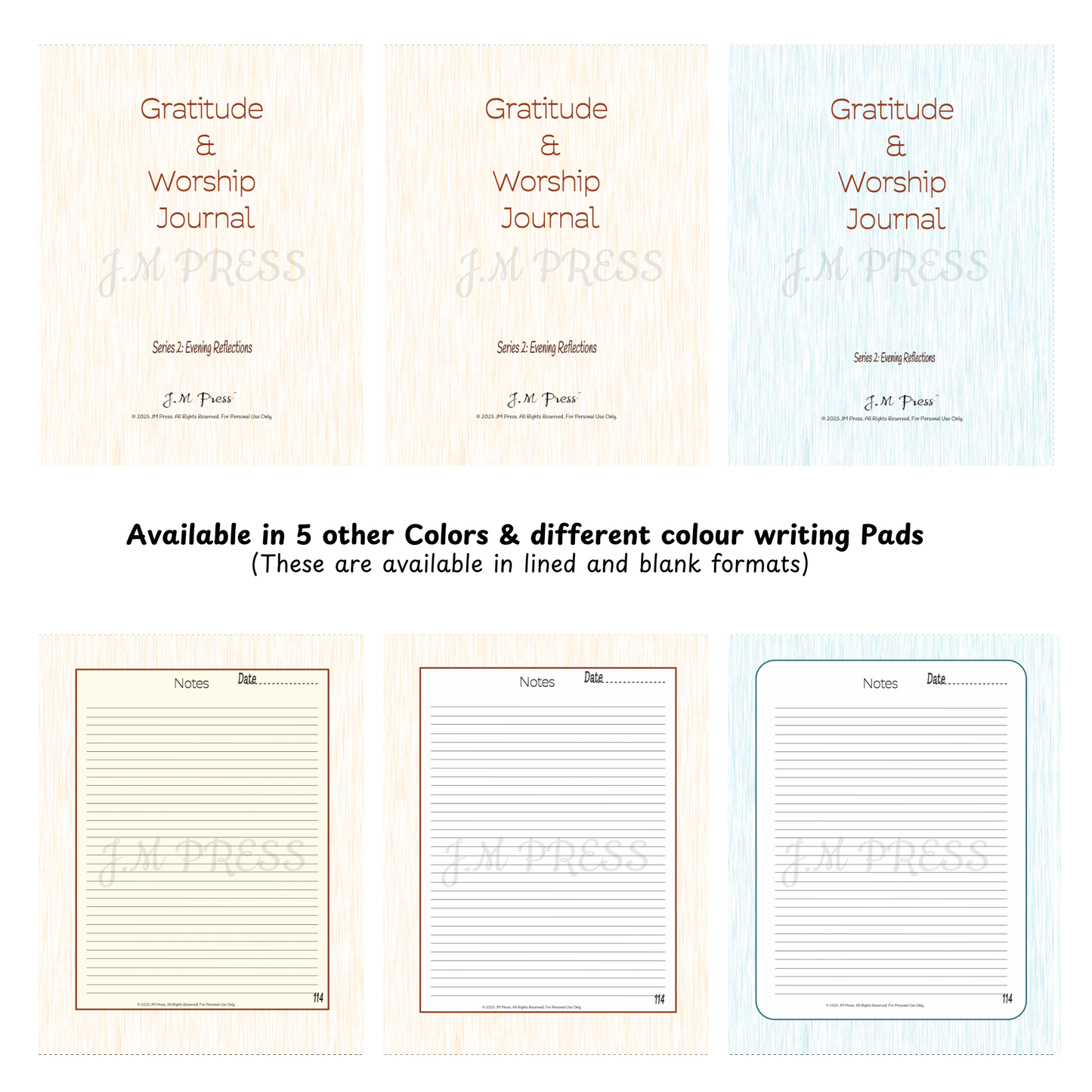 Gratitude & Worship Journal – Evening Reflections (JM Press Faith Edition)