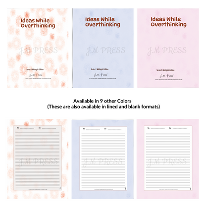 Ideas While Overthinking – Reflective Calm Series – JM Press Notebooks Edition