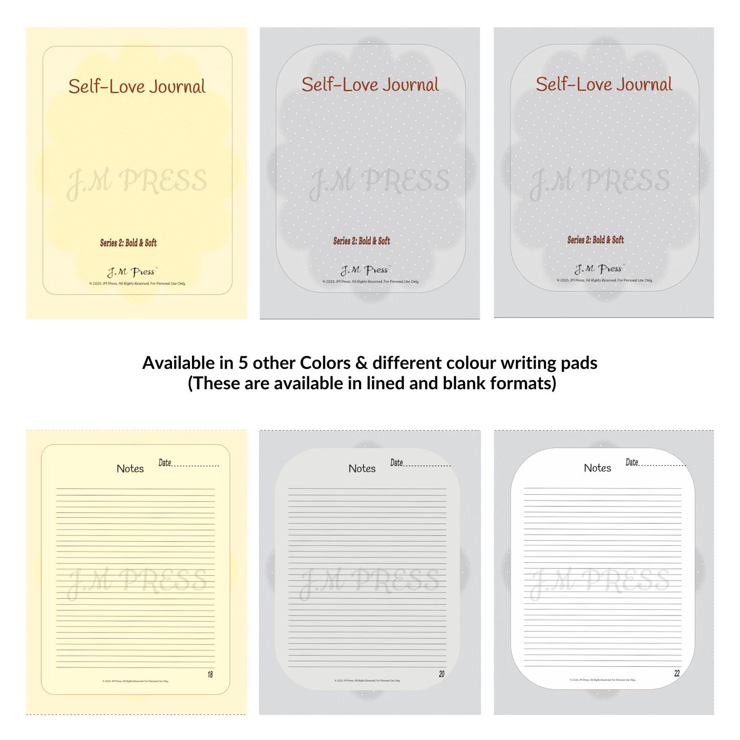 Self-Love Journal – Bold & Soft (JM Press Beauty Edition)