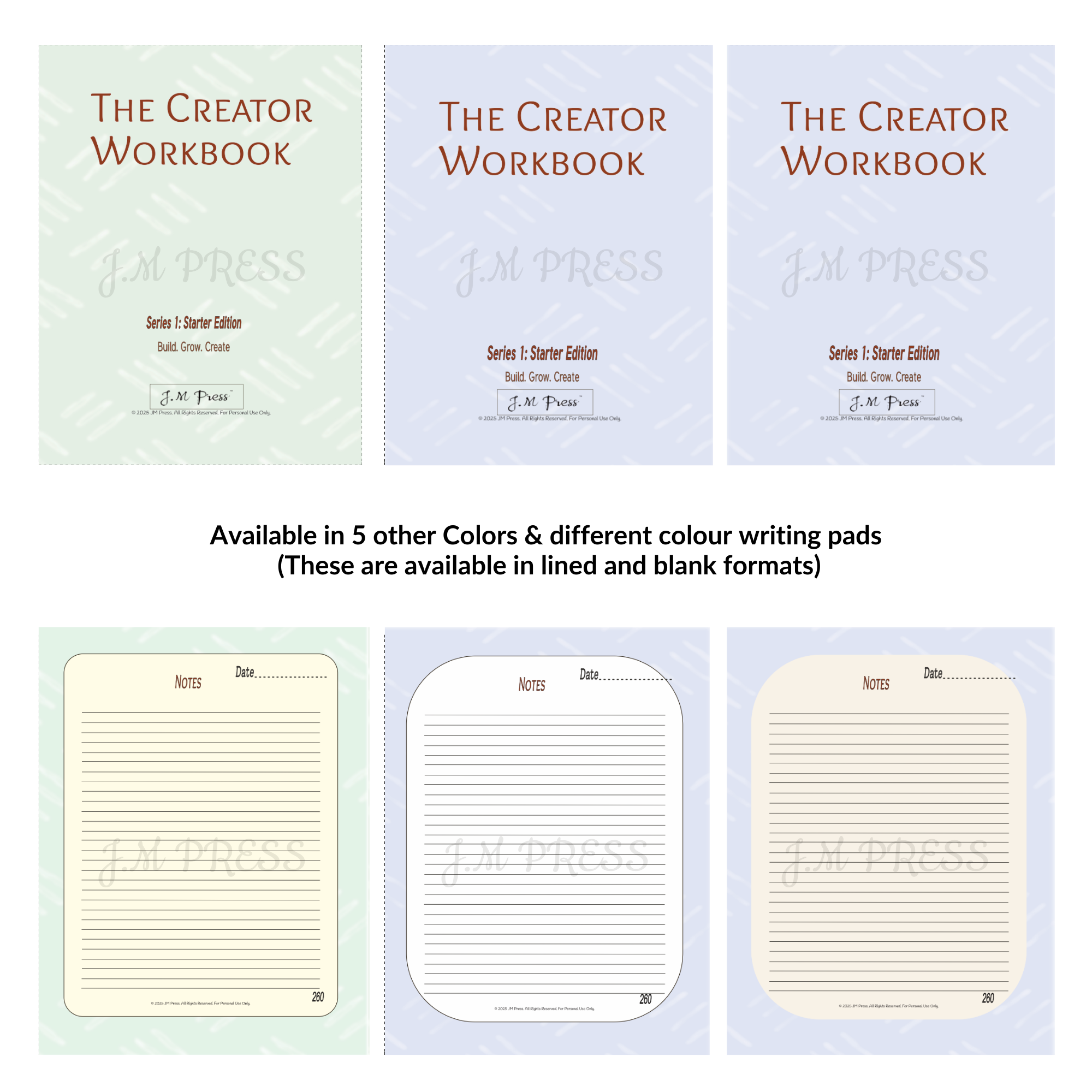 The Creator Workbook – Series 1 (JM Press Workbook Edition)