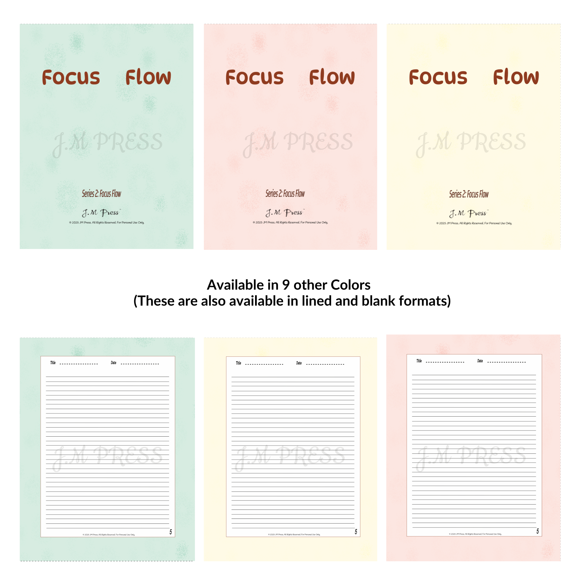 Focus Flow – JM Press Notebooks Edition