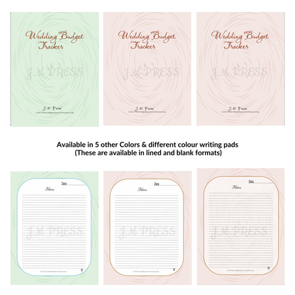 Wedding Budget Planner | Expense, Savings & Final Budget Summary | JM Press