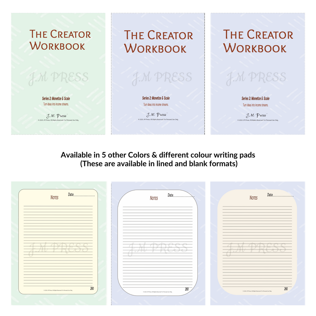 The Creator Workbook – Series 2 (JM Press Workbook Edition)