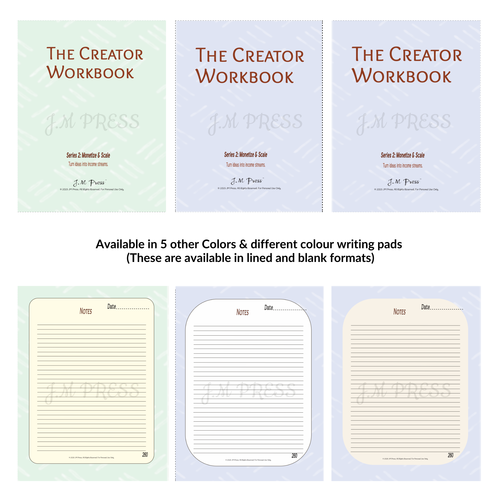 The Creator Workbook – Series 2 (JM Press Workbook Edition)