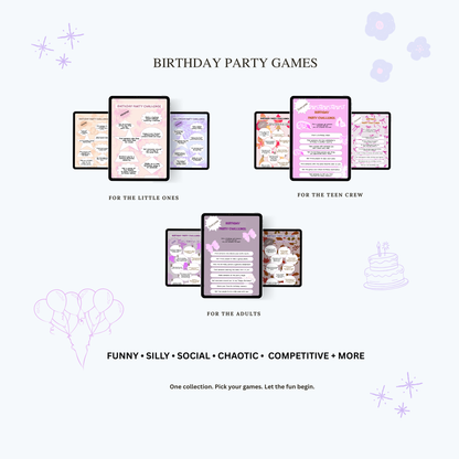 Birthday Party Games Collection