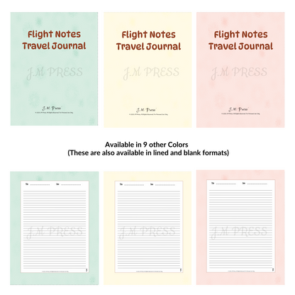 Flight Notes Travel Journal – JM Press Notebooks Edition