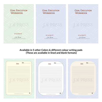 Goal Execution Workbook – 52 Weeks (JM Press Workbook Edition)