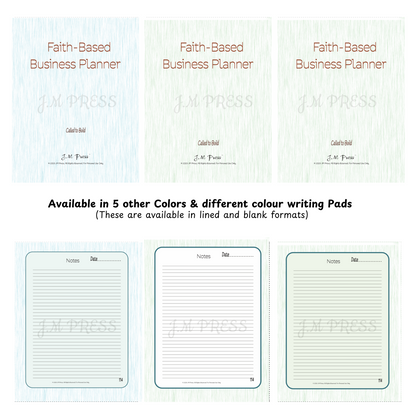 Faith-Based Business Planner – 12-Month Scripture & Testimony Tracker (JM Press Faith Edition)