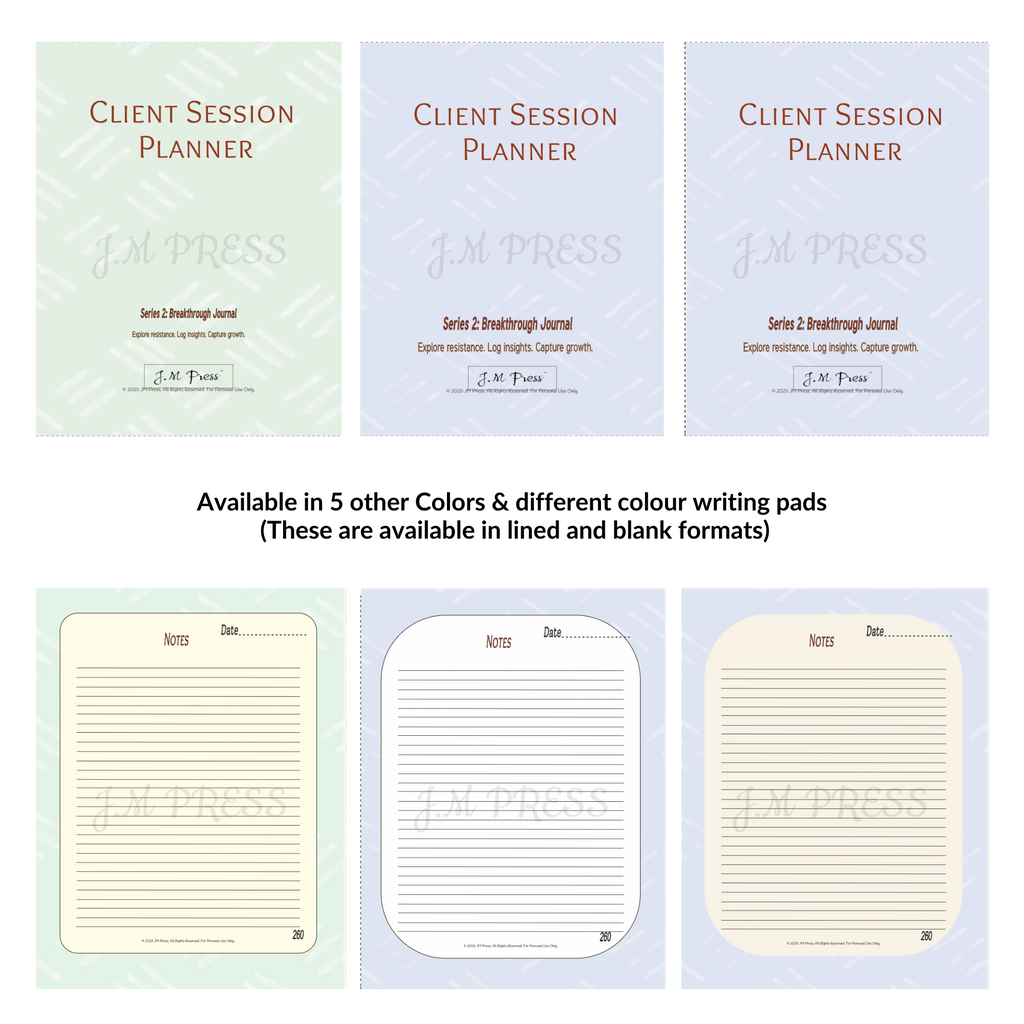 Client Session Planner – Series 2 (JM Press Workbook Edition)