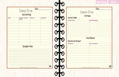 SOAP Bible Study Pages – Deep Dive Study (JM Press Faith Edition)