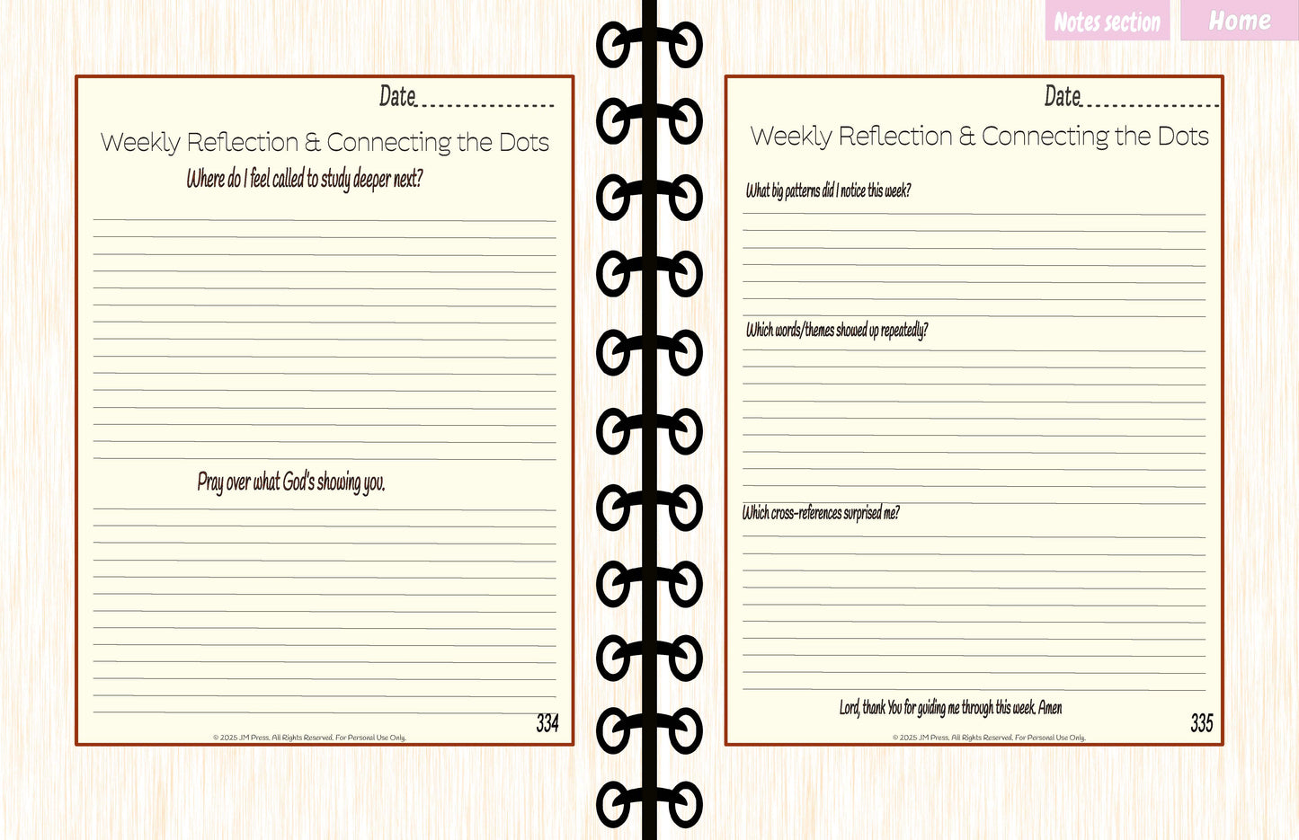 SOAP Bible Study Pages – Deep Dive Study (JM Press Faith Edition)
