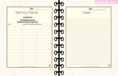 Faith-Based Business Planner – 12-Month Scripture & Testimony Tracker (JM Press Faith Edition)