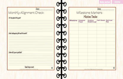 Spiritual Goals Planner – 12-Month Faith Alignment (JM Press Faith Edition)