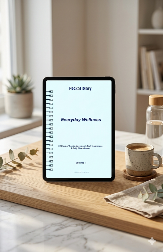 Everyday Wellness Pocket Diary | Guided Wellness Journal for Building Healthy Daily Habits, Energy Balance & Mind-Body Awareness | JM Press