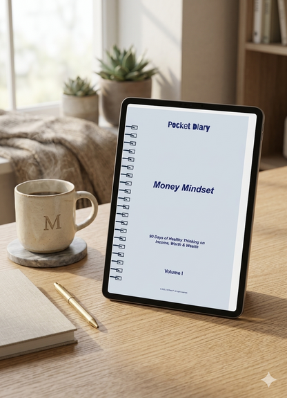 Money Mindset Pocket Diary | Wealth Mindset Journal for Financial Confidence, Abundance Thinking & Money Reflection | JM Press