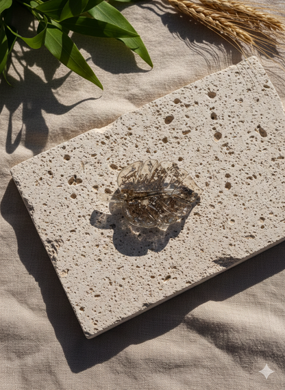 Encased Botanical Leaves – Clear Resin Trio