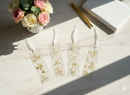 Bougainvillea – Ivory Bloom Bookmark