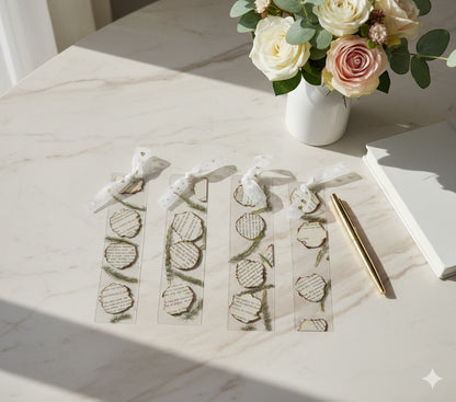 Botanical Pressed Flower Bookmarks